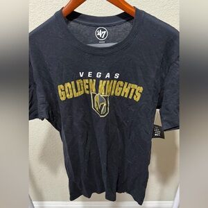 47 Brand Black and Gold Vegas Golden Knights Tee